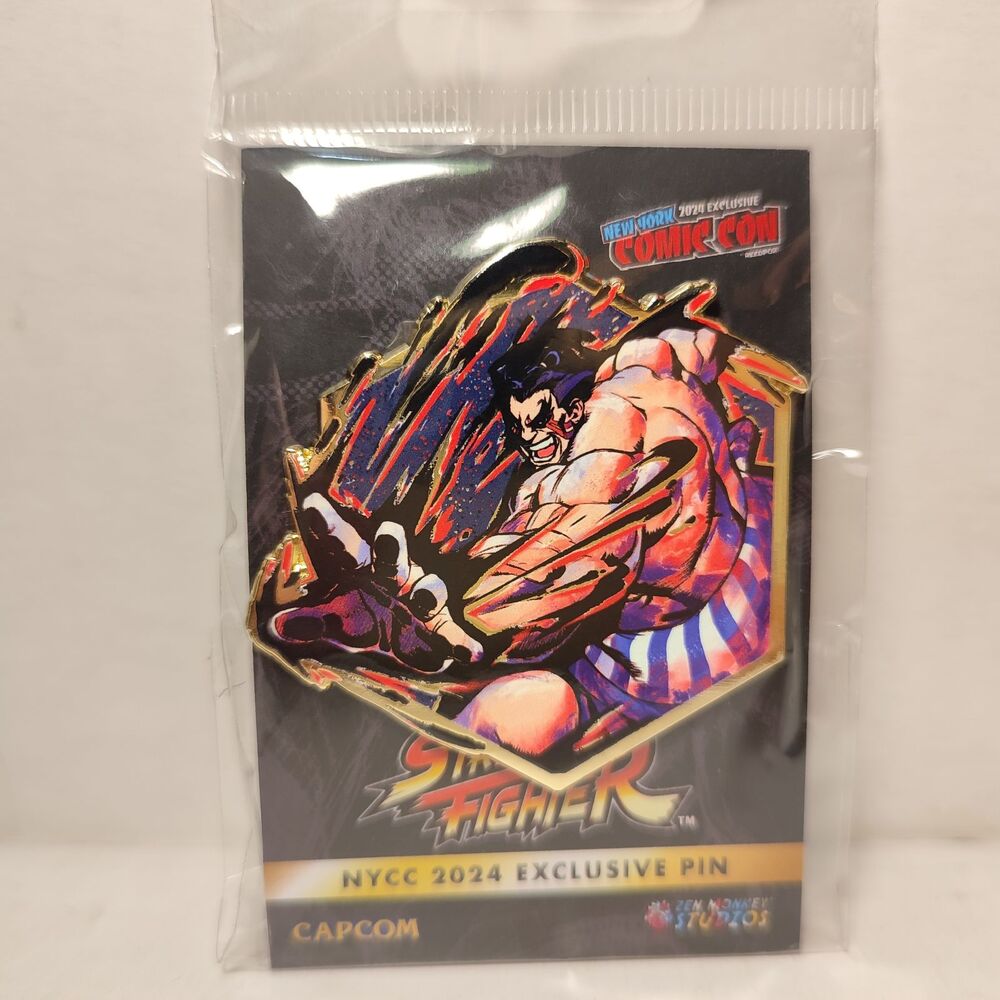 Street Fighter E Honda Painterly Series Enamel Pin Official Capcom Badge